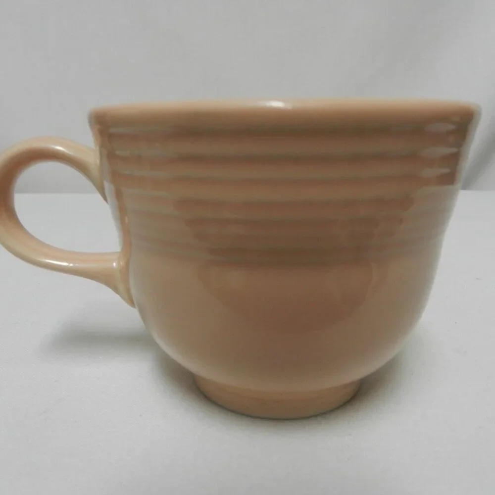 Fiesta Homer Laughlin stoneware Peach Apricot cup mug - Picture 6 of 10
